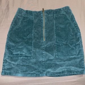 Suede blue skirt: Never worn